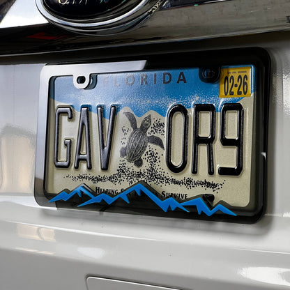 1PC License Plate Frame 3D Acrylic Badge - Car Truck Emblem Fender Sticker