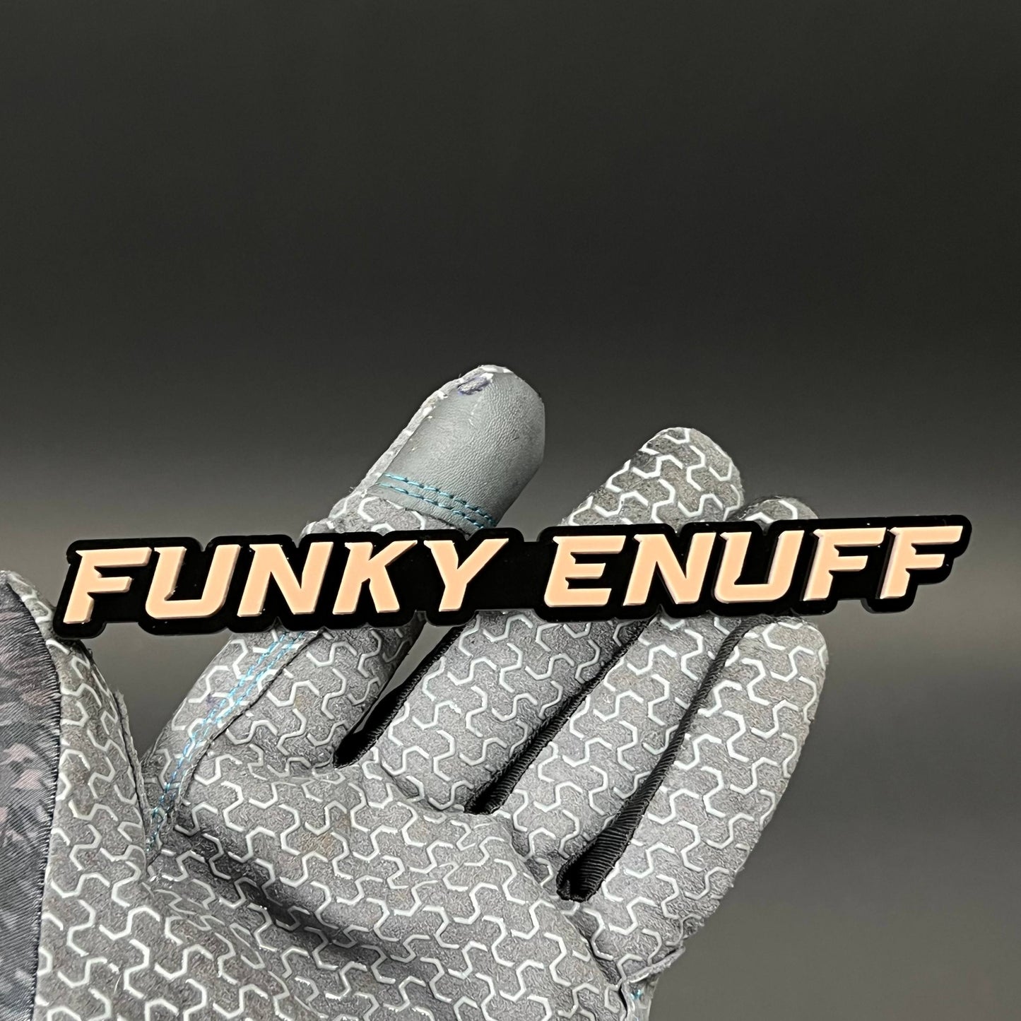 1PC FUNKY ENUFF 3D Acrylic Badge - Car Truck Emblem Fender Sticker