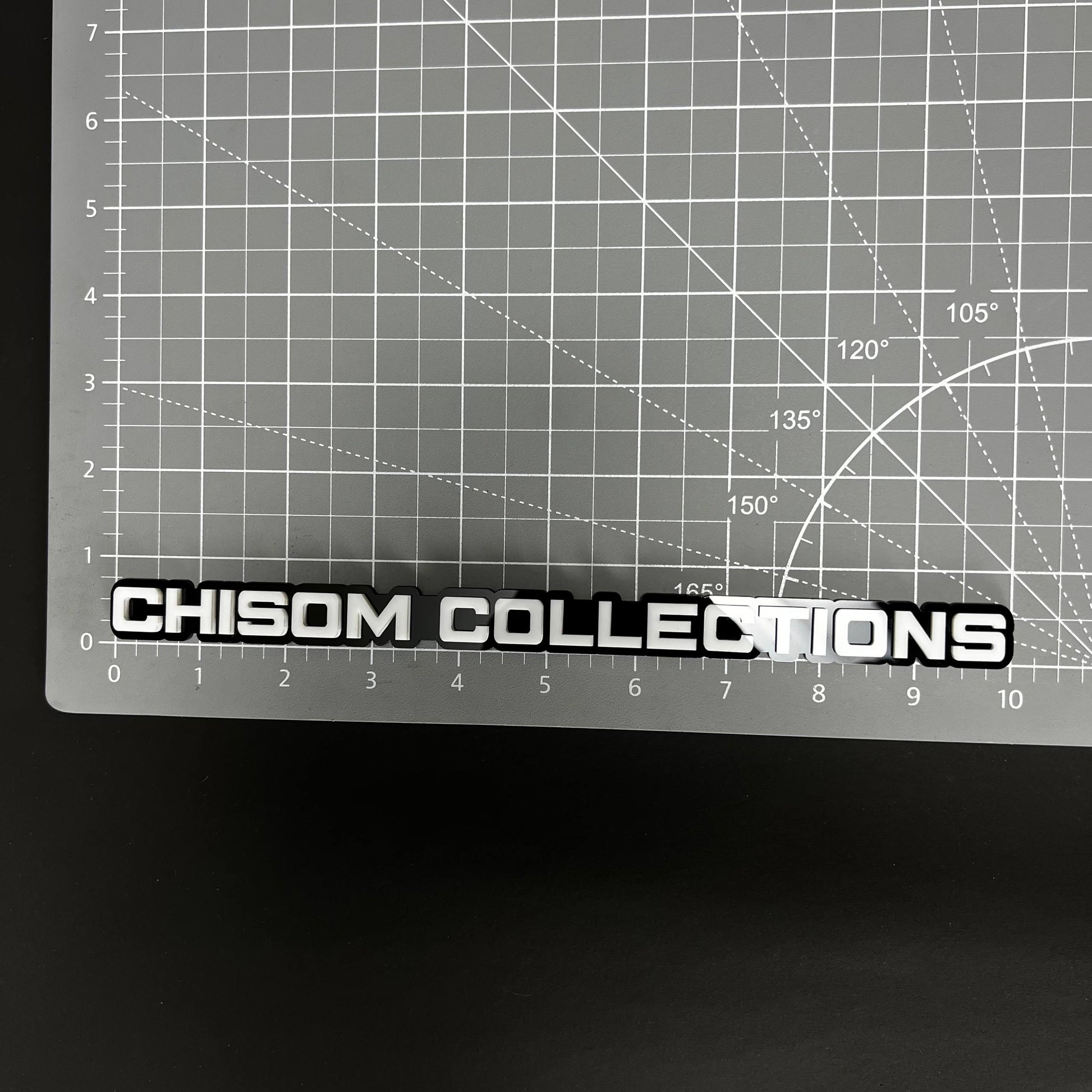1PC CHISOM COLLECTIONS 3D Acrylic Badge - Car Truck Emblem Fender Sticker