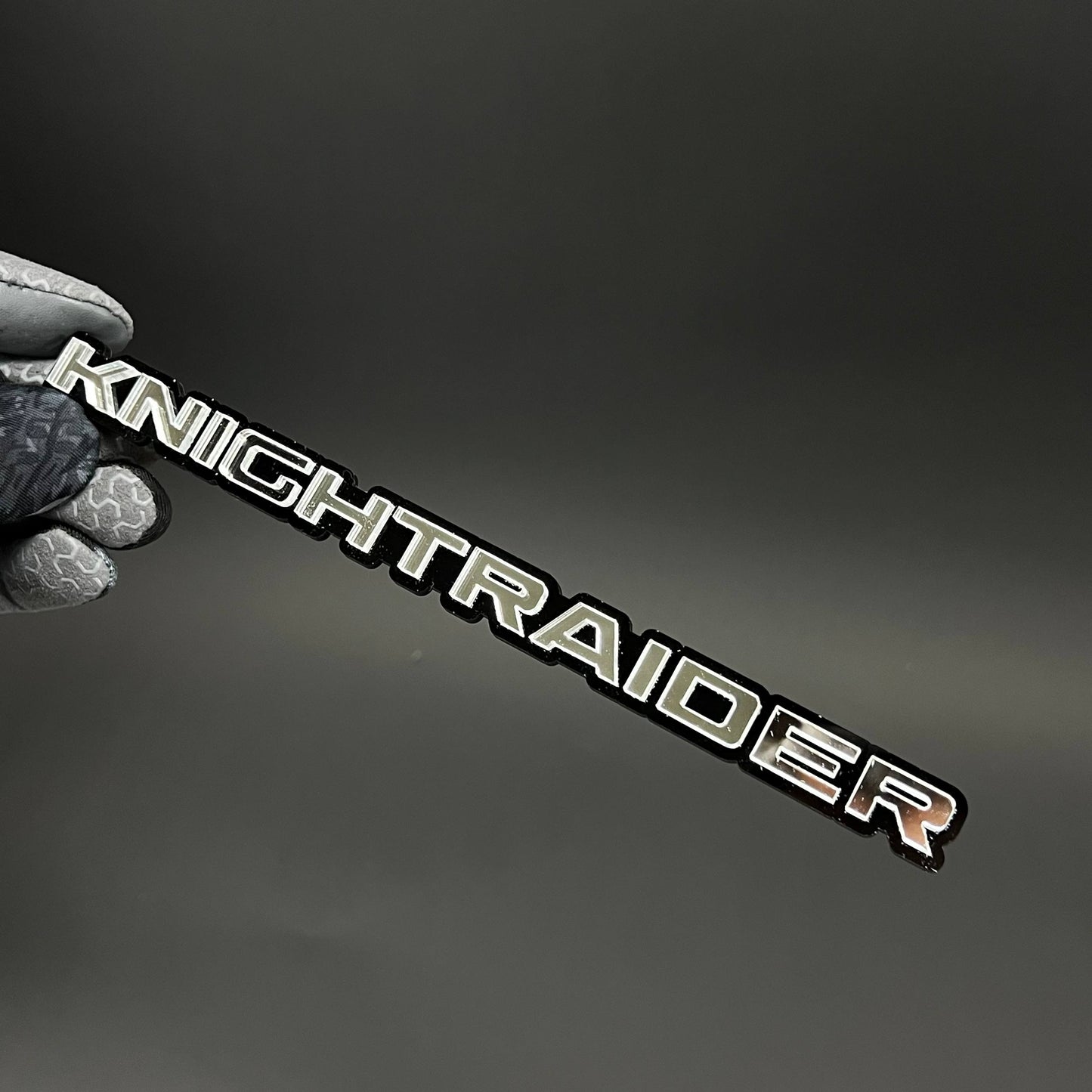 1PC KNIGHTRAIDER 3D Acrylic Badge - Car Truck Emblem Fender Sticker