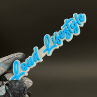 1PC Loud Lifestyle 3D Acrylic Badge - Car Truck Emblem Fender Sticker
