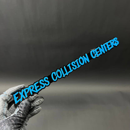1PC EXPRESS COLLISION CENTERS 3D Acrylic Badge - Car Truck Emblem Fender Sticker