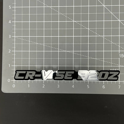 1PC CR-V SE B20Z 3D Acrylic Badge - Car Truck Emblem Fender Sticker