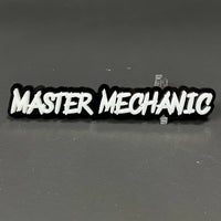 1PC MASTER MECHANIC 3D Acrylic Badge - Car Truck Emblem Fender Sticker