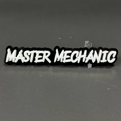 1PC MASTER MECHANIC 3D Acrylic Badge - Car Truck Emblem Fender Sticker