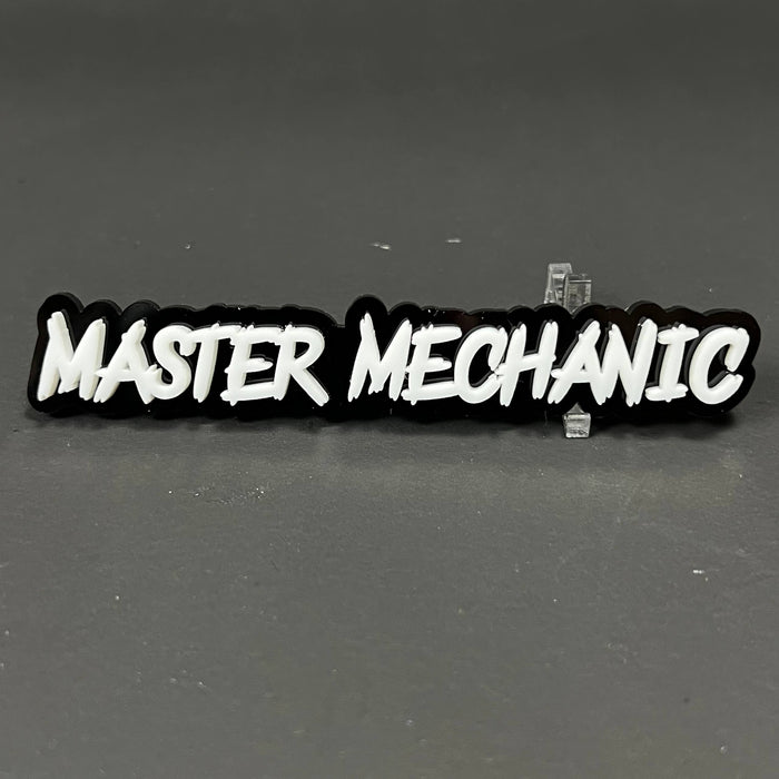 1PC MASTER MECHANIC 3D Acrylic Badge - Car Truck Emblem Fender Sticker