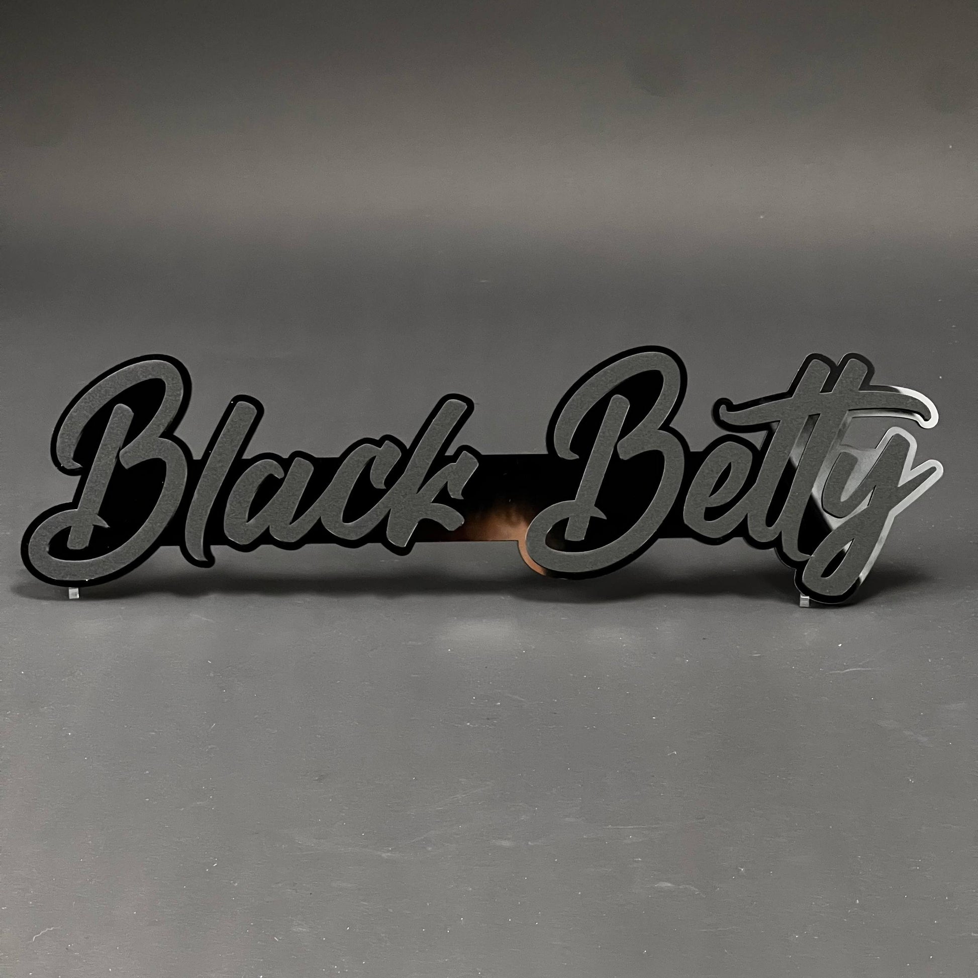 1PC Black Betty 3D Acrylic Badge - Car Truck Emblem Fender Sticker