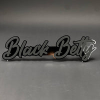 1PC Black Betty 3D Acrylic Badge - Car Truck Emblem Fender Sticker