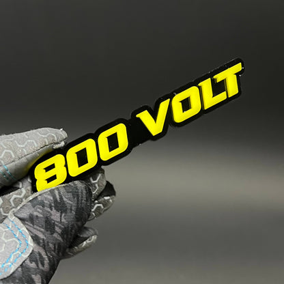 1PC 800 VOLT 3D Acrylic Badge - Car Truck Emblem Fender Tailgate Trunk Sticker