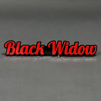 1PC Black Widow 3D Acrylic Badge - Car Truck Emblem Fender Sticker