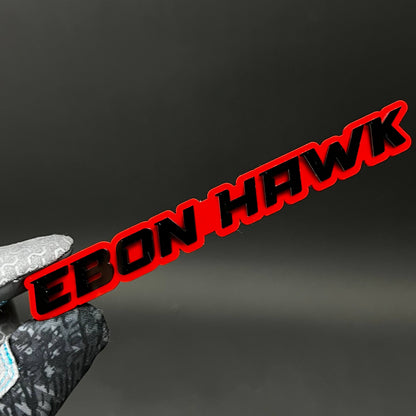 1PC EBON HAWK 3D Acrylic Badge - Car Truck Emblem Fender Tailgate Trunk Sticker