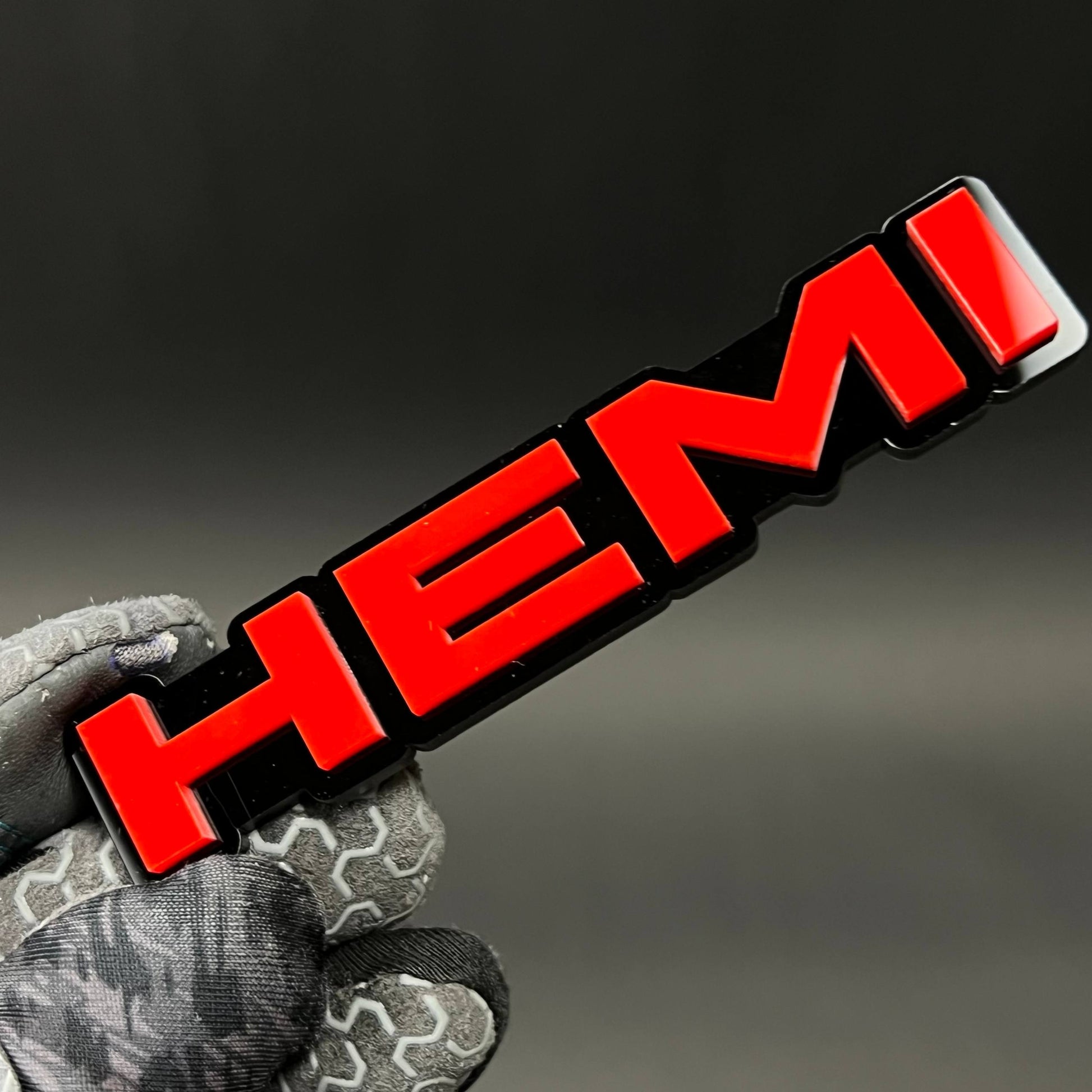 1PC HEMI 3D Acrylic Badge - Car Truck Emblem Fender Tailgate Trunk Sticker
