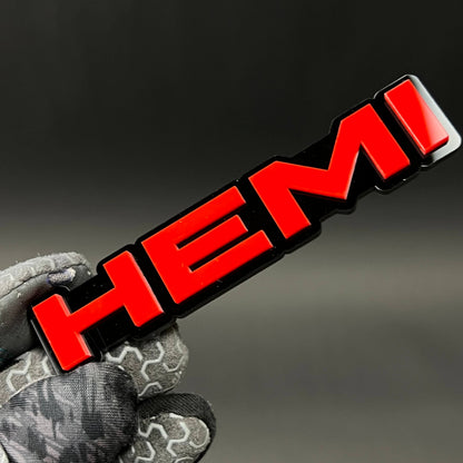 1PC HEMI 3D Acrylic Badge - Car Truck Emblem Fender Tailgate Trunk Sticker