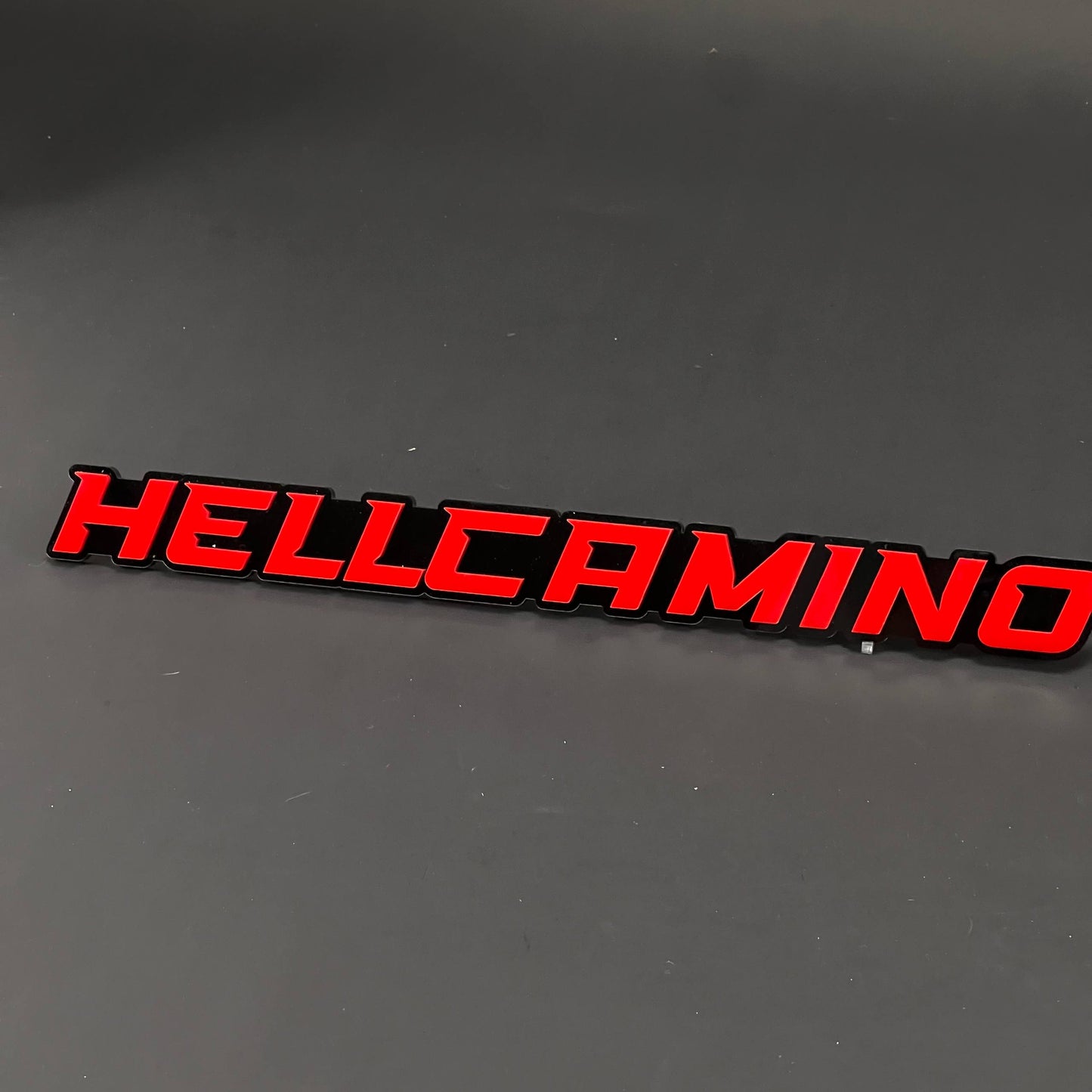 1PC HELLCAMINO 3D Acrylic Badge - Car Truck Emblem Fender Tailgate Trunk Sticker
