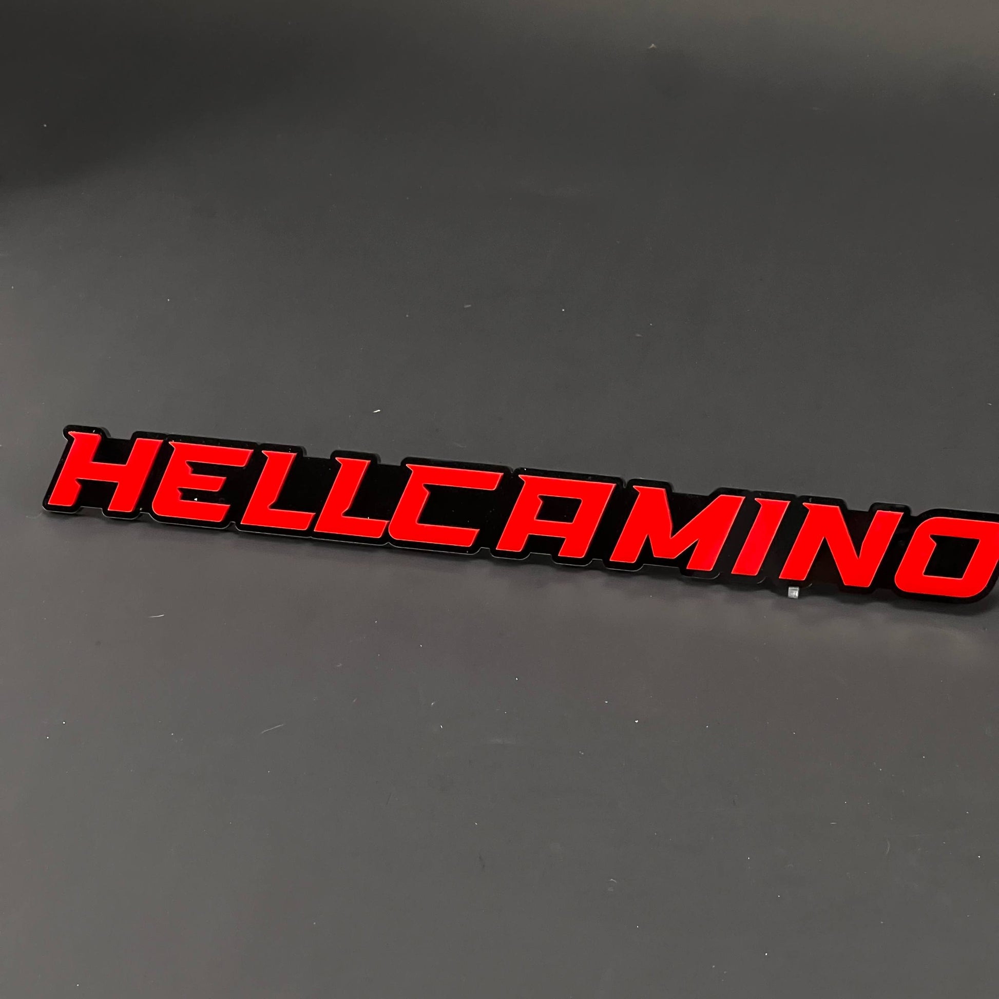 1PC HELLCAMINO 3D Acrylic Badge - Car Truck Emblem Fender Tailgate Trunk Sticker