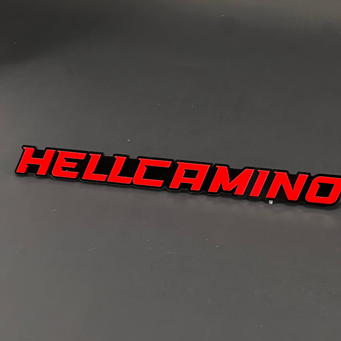 1PC HELLCAMINO 3D Acrylic Badge - Car Truck Emblem Fender Tailgate Trunk Sticker