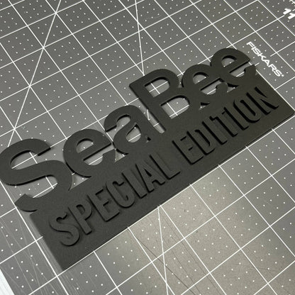 SeaBee Special Edition 3D Acrylic Badge - Car Truck Emblem Fender Tailgate Trunk Sticker