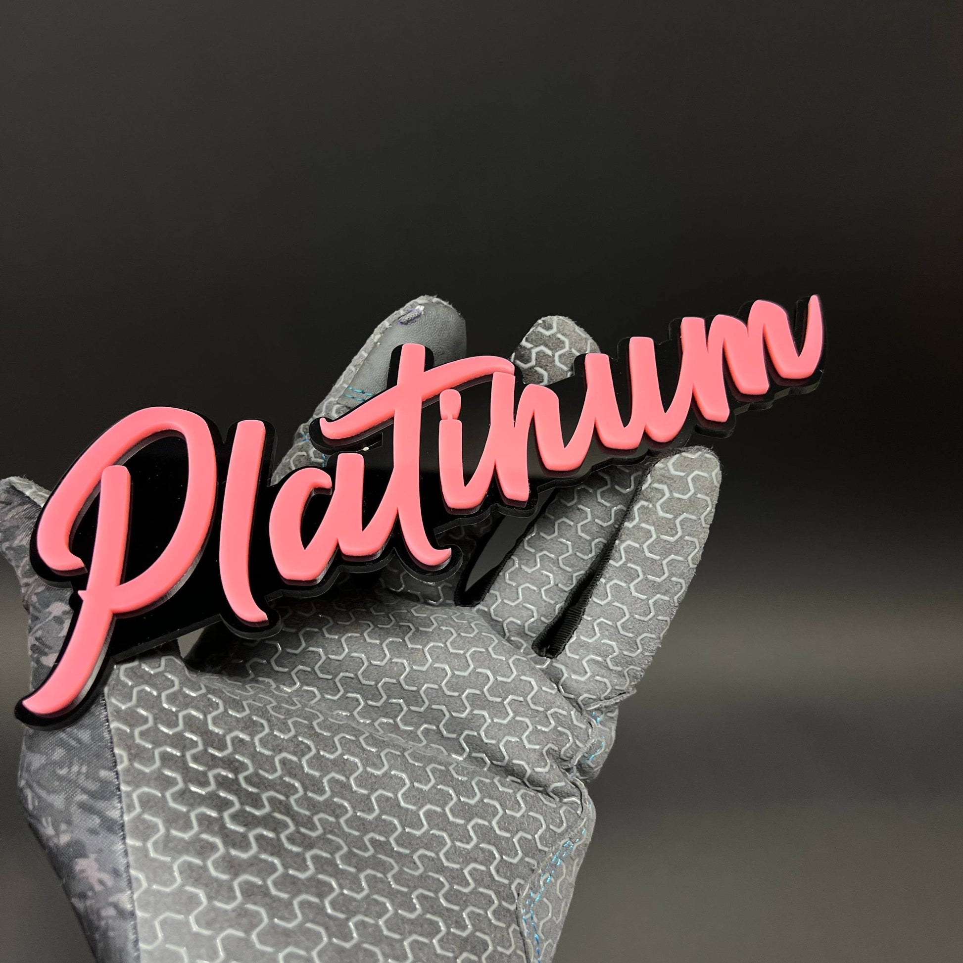 1PC Platinum 3D Acrylic Badge - Car Truck Emblem Fender Tailgate Trunk Sticker
