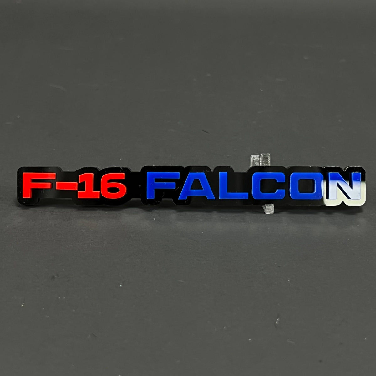 1PC F-16 FALCON 3D Acrylic Badge - Car Truck Emblem Fender Sticker