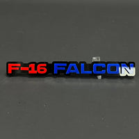 1PC F-16 FALCON 3D Acrylic Badge - Car Truck Emblem Fender Sticker