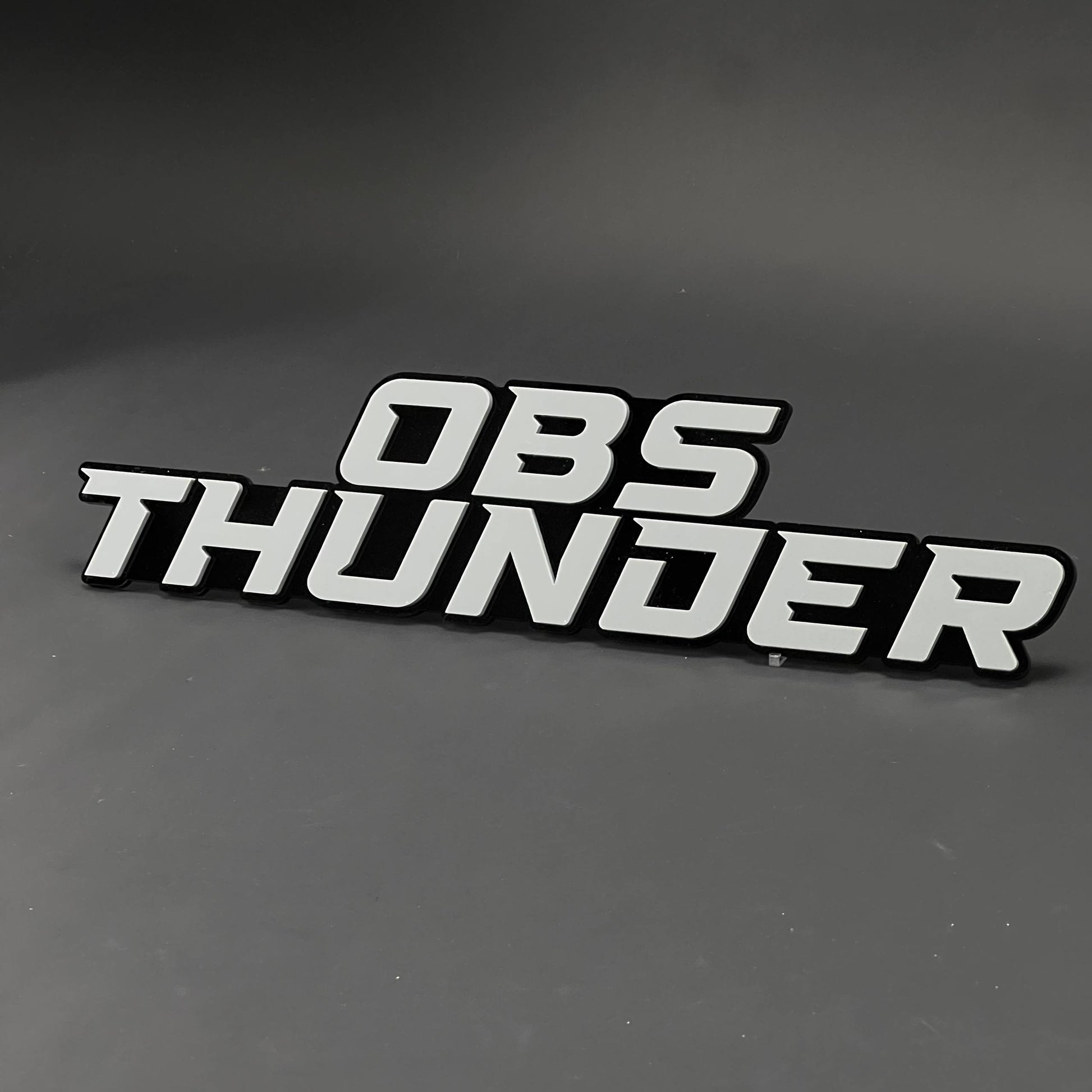 1PC OBS THUNDER 3D Acrylic Badge - Car Truck Emblem Fender Sticker
