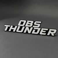 1PC OBS THUNDER 3D Acrylic Badge - Car Truck Emblem Fender Sticker