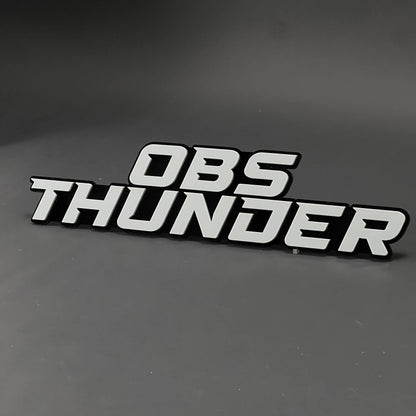 1PC OBS THUNDER 3D Acrylic Badge - Car Truck Emblem Fender Sticker