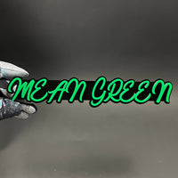 1PC MEAN GREEN 3D Acrylic Badge - Car Truck Emblem Fender Tailgate Trunk Sticker