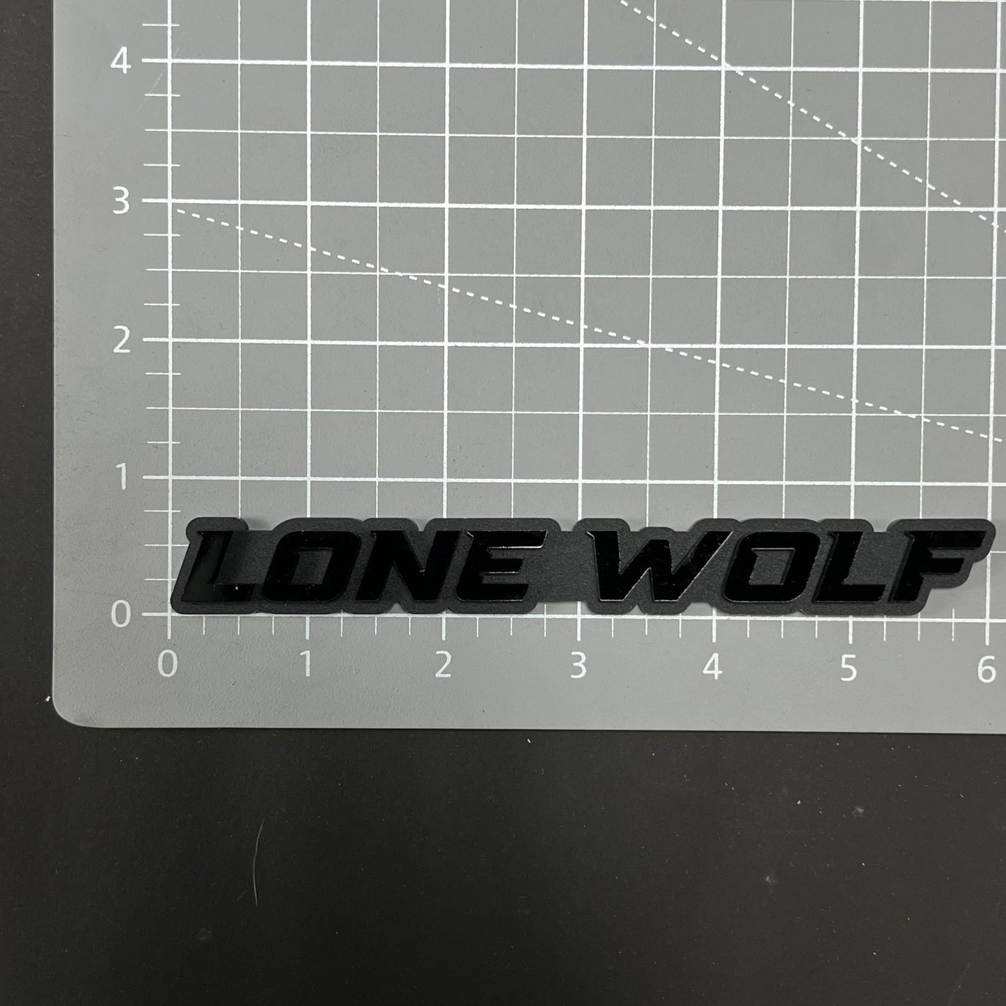 1PC LONE WOLF 3D Acrylic Badge - Car Truck Emblem Fender Tailgate Trunk Sticker