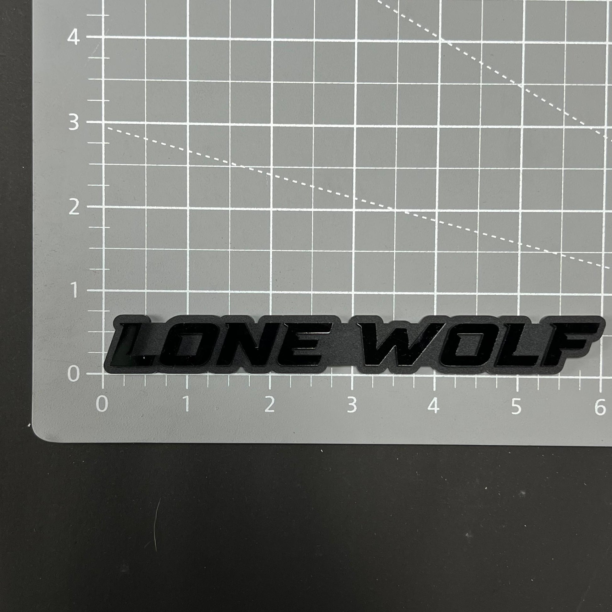 1PC LONE WOLF 3D Acrylic Badge - Car Truck Emblem Fender Tailgate Trunk Sticker