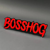 1PC BOSSHOG 3D Acrylic Badge - Car Truck Emblem Fender Tailgate Trunk Sticker