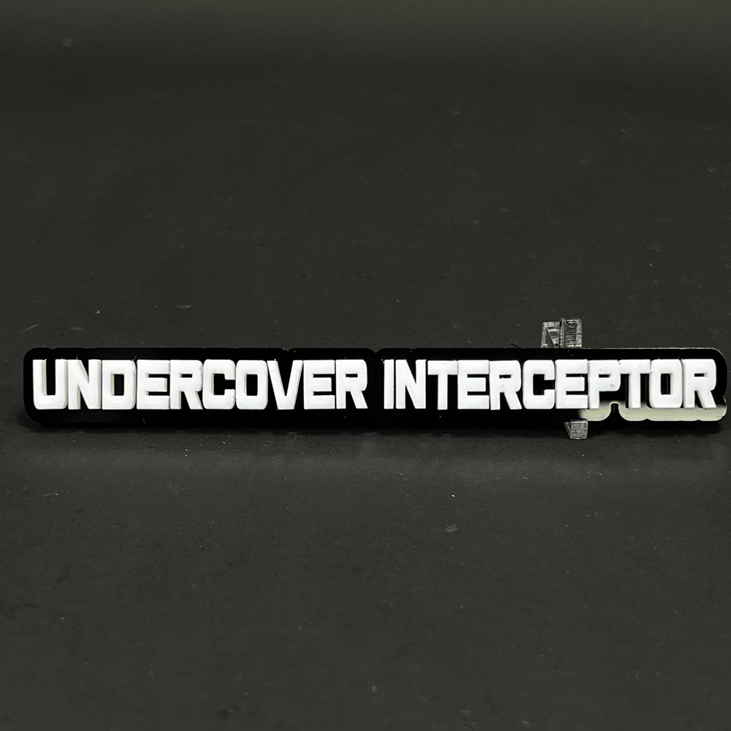 1PC UNDERCOVER INTERCEPTOR 3D Acrylic Badge - Car Truck Emblem Fender Sticker