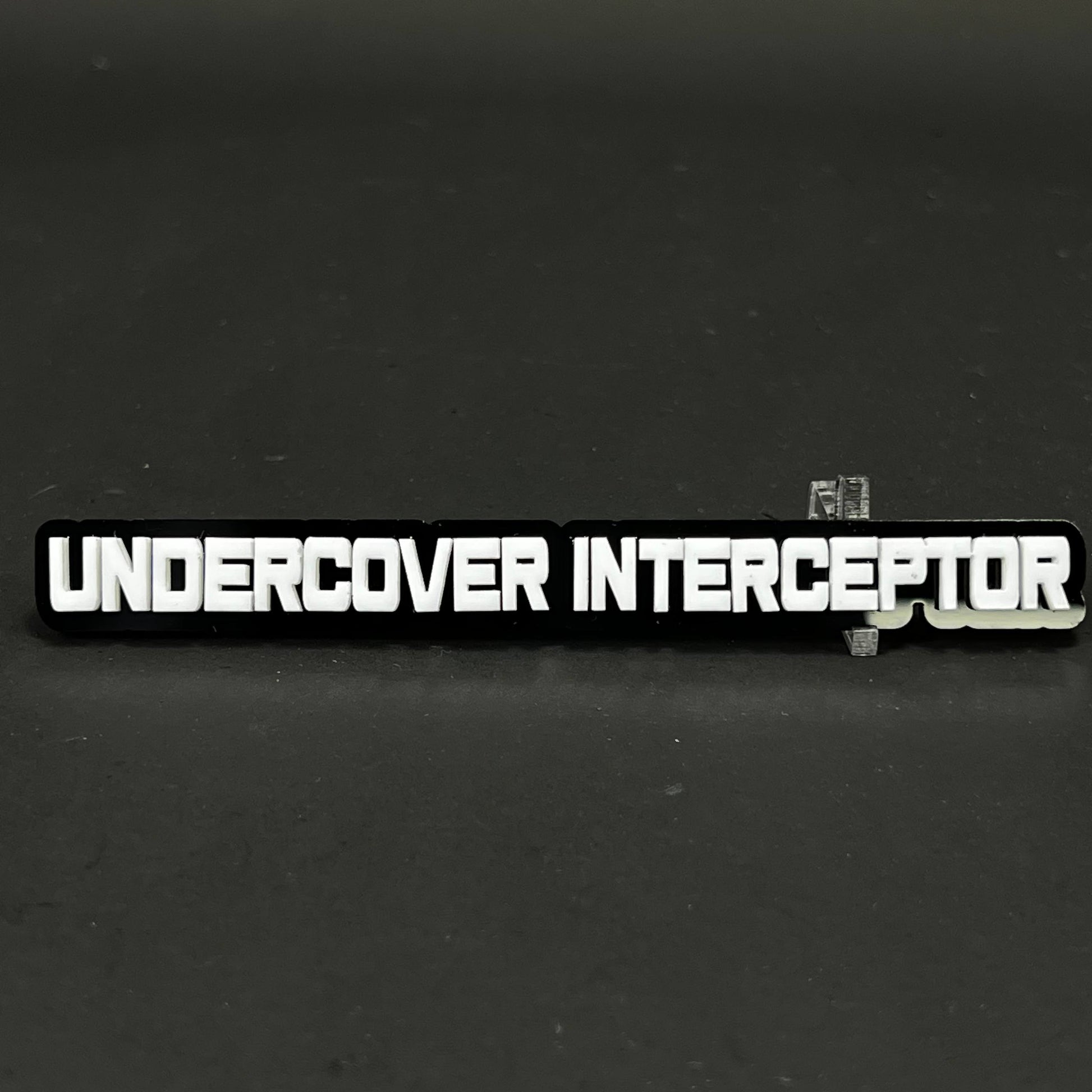 1PC UNDERCOVER INTERCEPTOR 3D Acrylic Badge - Car Truck Emblem Fender Sticker