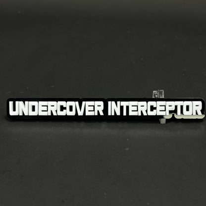 1PC UNDERCOVER INTERCEPTOR 3D Acrylic Badge - Car Truck Emblem Fender Sticker