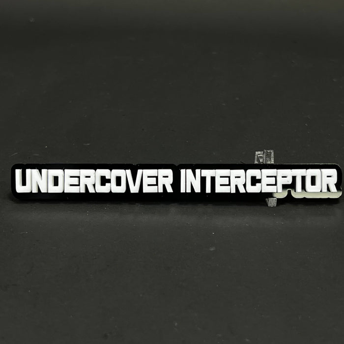 1PC UNDERCOVER INTERCEPTOR 3D Acrylic Badge - Car Truck Emblem Fender Sticker