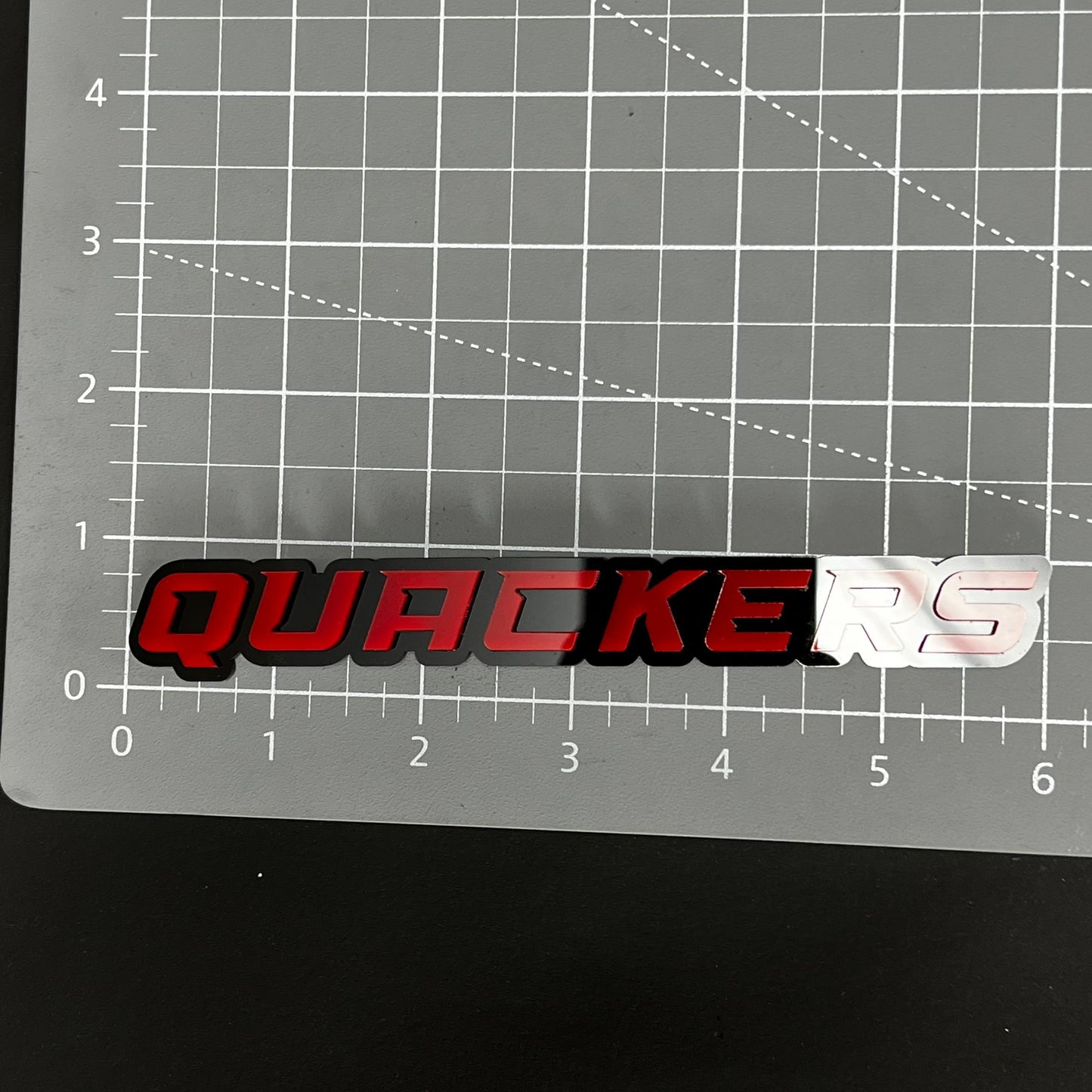 1PC QUACKERS 3D Acrylic Badge - Car Truck Emblem Fender Tailgate Trunk Sticker