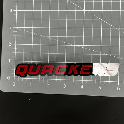 1PC QUACKERS 3D Acrylic Badge - Car Truck Emblem Fender Tailgate Trunk Sticker