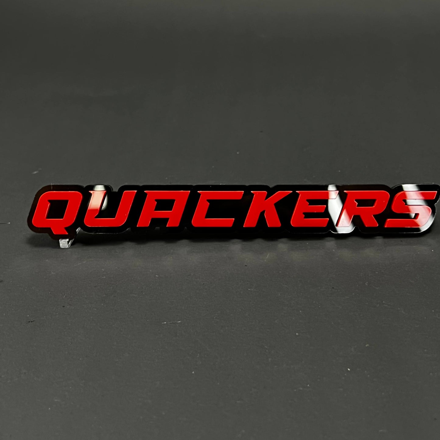 1PC QUACKERS 3D Acrylic Badge - Car Truck Emblem Fender Tailgate Trunk Sticker