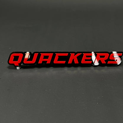 1PC QUACKERS 3D Acrylic Badge - Car Truck Emblem Fender Tailgate Trunk Sticker