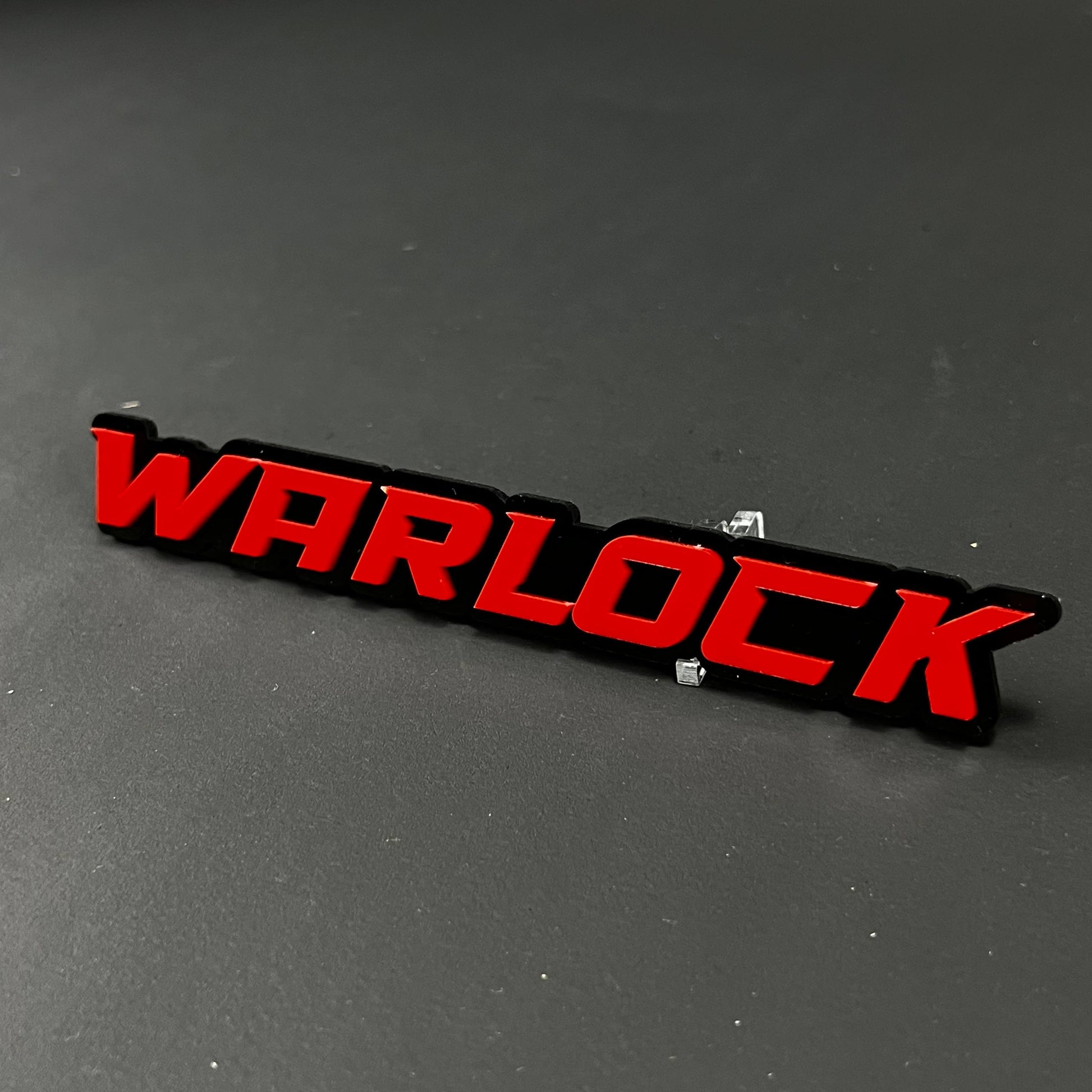 1PC WARLOCK 3D Acrylic Badge - Car Truck Emblem Fender Tailgate Trunk Sticker
