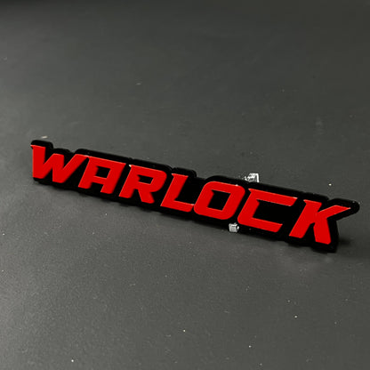 1PC WARLOCK 3D Acrylic Badge - Car Truck Emblem Fender Tailgate Trunk Sticker