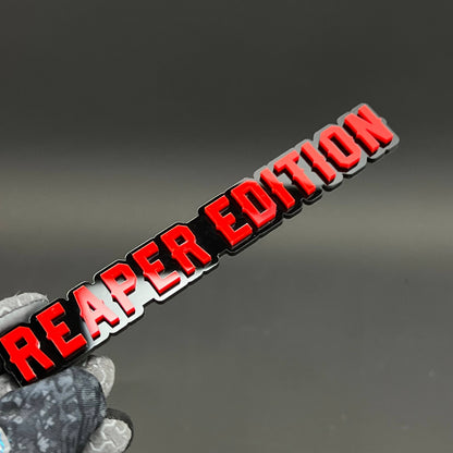 1PC REAPER EDITION 3D Acrylic Badge - Car Truck Emblem Fender Sticker