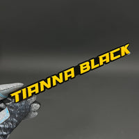 1PC TIANNA BLACK 3D Acrylic Badge - Car Truck Emblem Fender Sticker