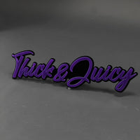 1PC Thick & Juicy 3D Acrylic Badge - Car Truck Emblem Fender Sticker