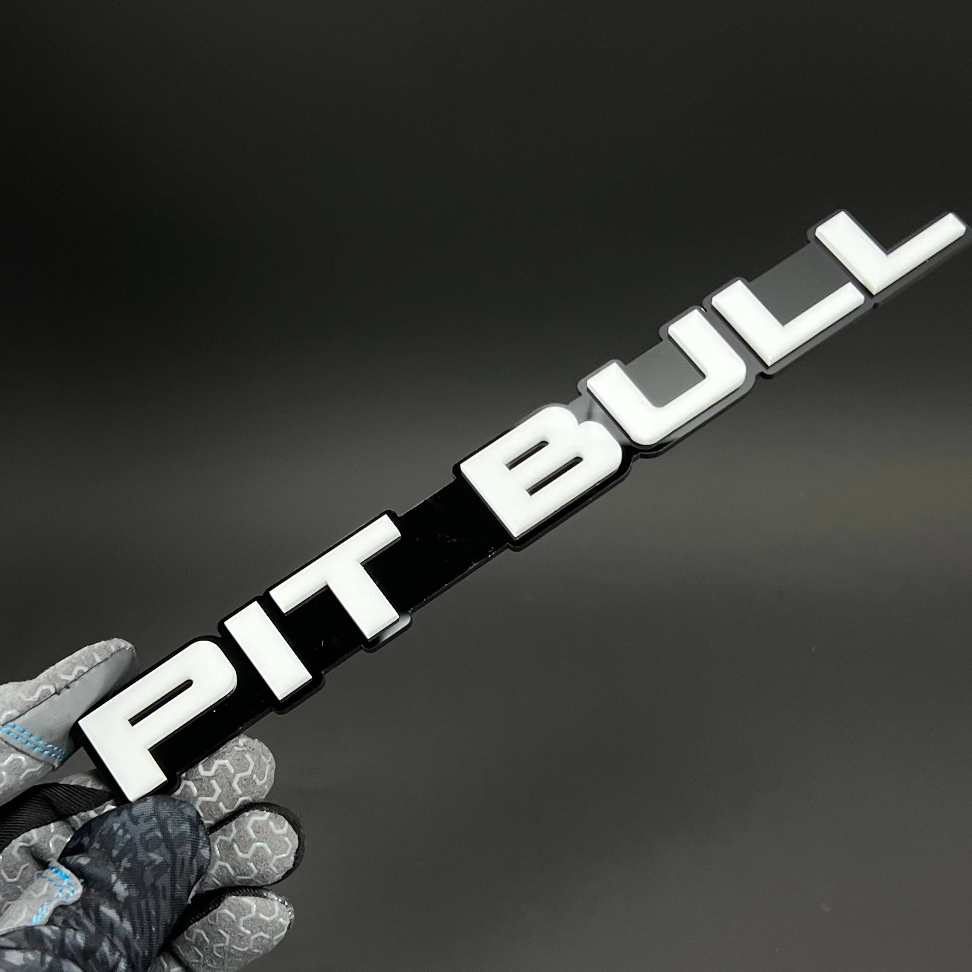 1PC PIT BULL 3D Acrylic Badge - Car Truck Emblem Fender Tailgate Trunk Sticker