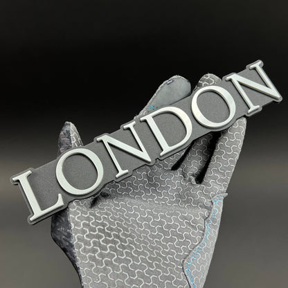 1PC LONDON (White) 3D Acrylic Badge - Car Truck Emblem Fender Tailgate Trunk Sticker