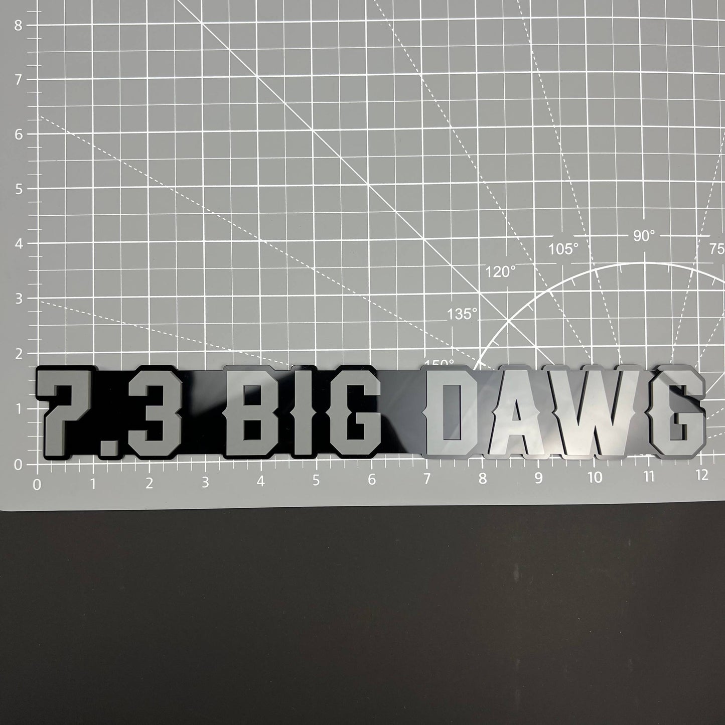1PC 7.3 BIG DAWG 3D Acrylic Badge - Car Truck Emblem Fender Sticker