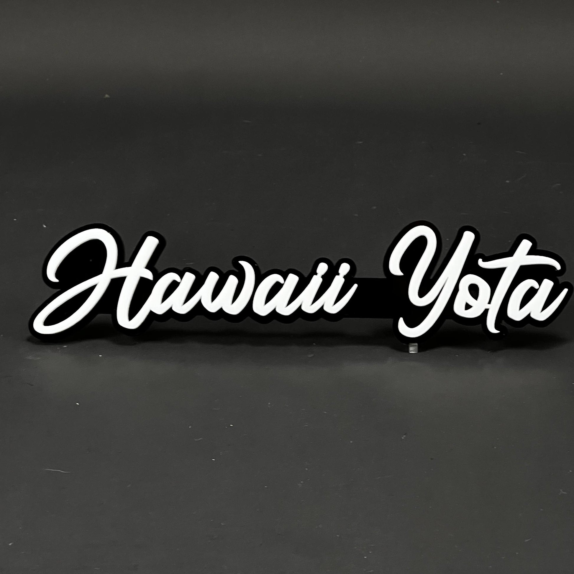 1PC Hawaii Yota 3D Acrylic Badge - Car Truck Emblem Fender Sticker