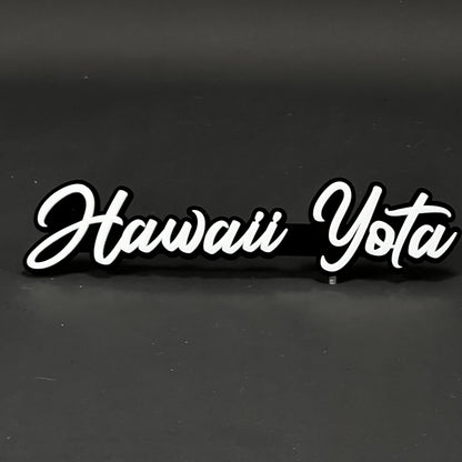 1PC Hawaii Yota 3D Acrylic Badge - Car Truck Emblem Fender Sticker