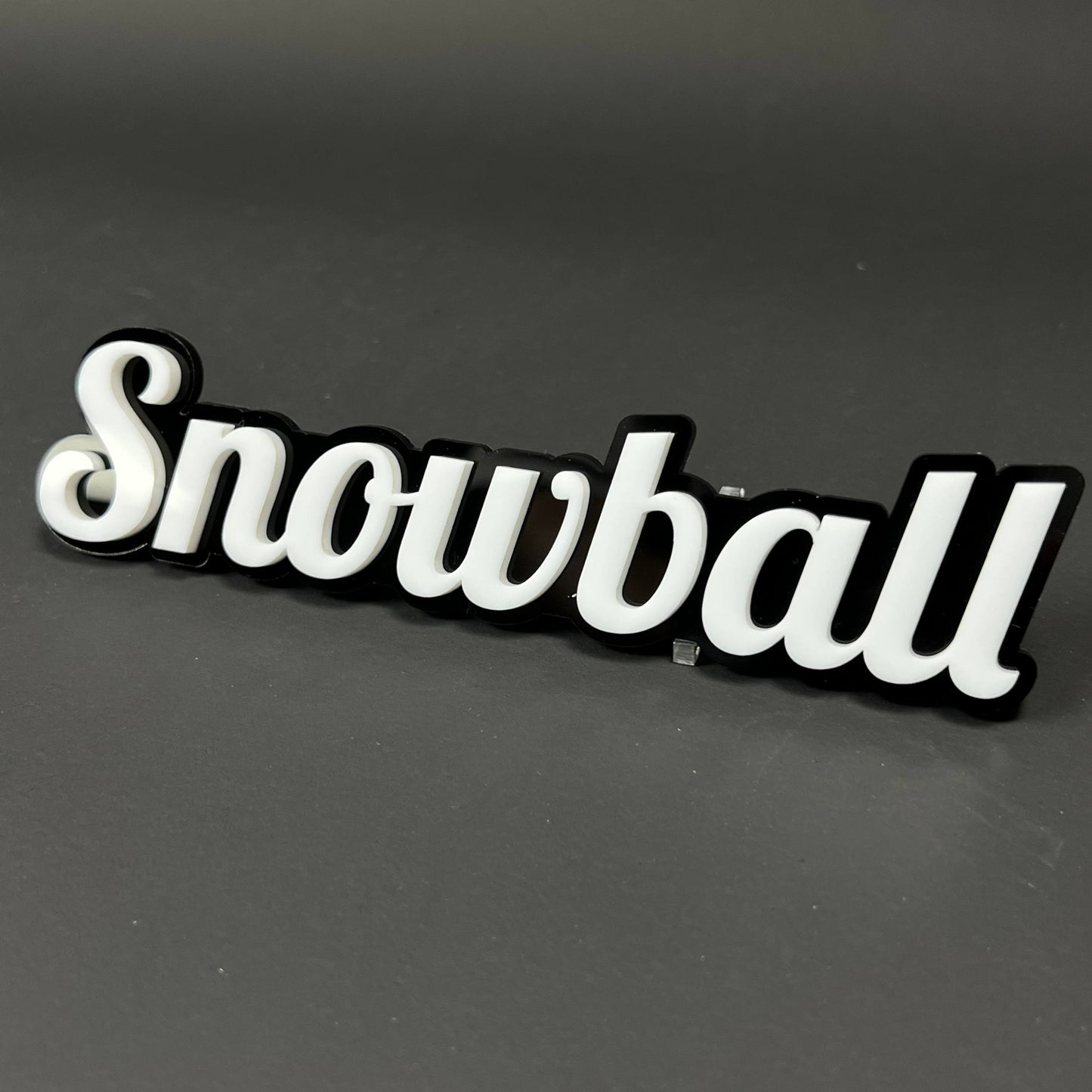1PC Snowball 3D Acrylic Badge - Car Truck Emblem Fender Tailgate Trunk Sticker